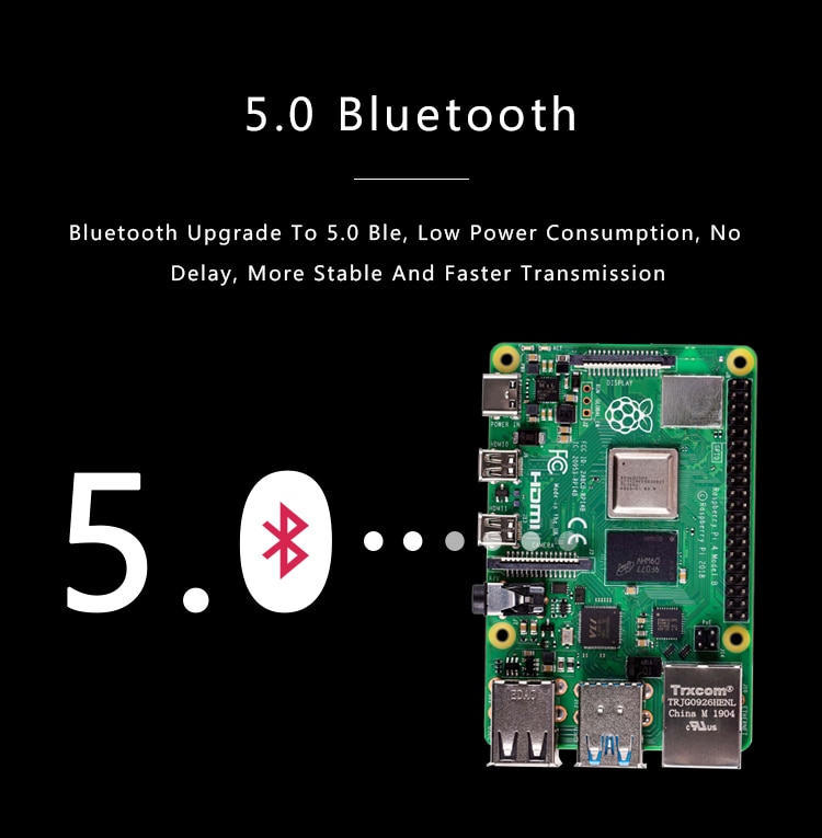 official original raspberry pi 4 model b dev board or 4b kit(g) ram 1gb 2gb 4gb 8gb core cpu 1.5ghz 3 speeder than pi 3b+