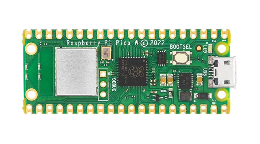 new raspberry pi pico w with wireless wifi rp2040 microcontroller development board optional acrylic case gpio header