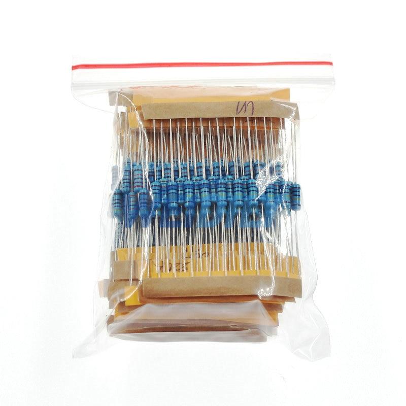 300pcs 1/2w 1 pack 10 -1m ohm resistance 1% metal film resistor resistance assortment kit set 30 kinds each 10pcs