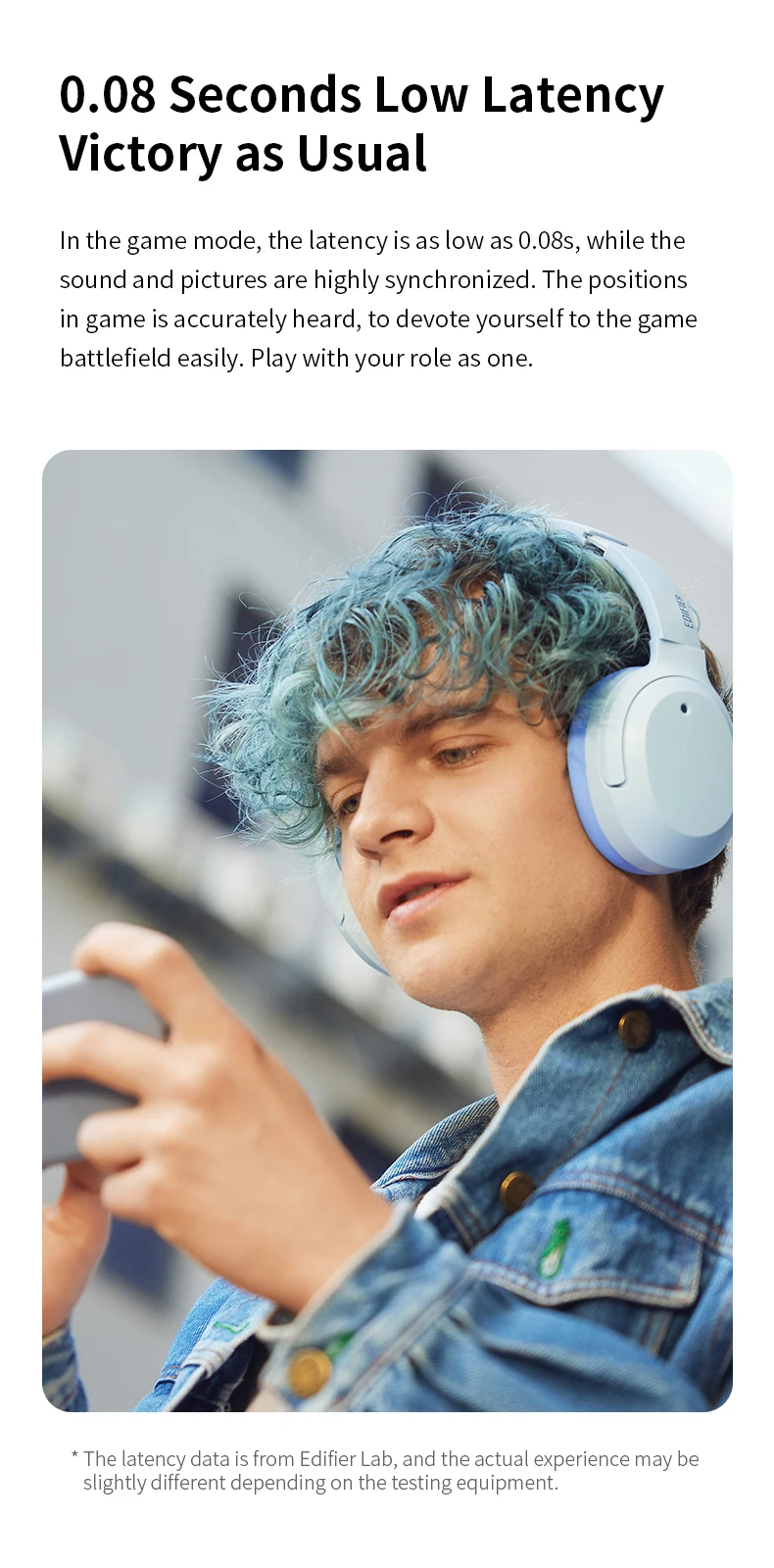 edifier w820nb plus wireless noise cancelling headphones 49hrs playtime 43db anc hi-res ldac codec over-ear bluetooth headset